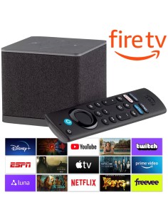Amazon Fire TV Cube (2022), Control por Voz Alexa, WiFi 6, Ultra HD 4K