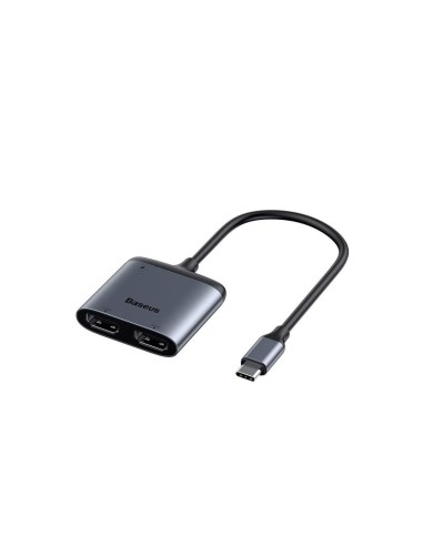 BASEUS CAHUB-10G ENJOY SERIES TYPE-C TO 2X HDMI 4K PD GREY