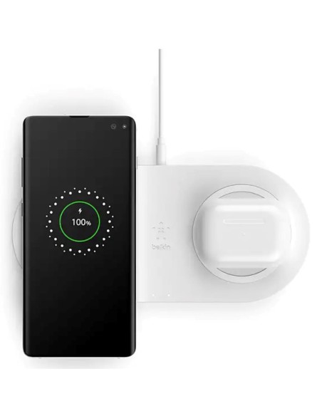 Belkin Base de Carga InalÃ¡mbrica 10W Doble (WIZ002VFWH)