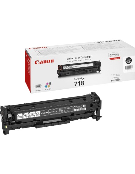 Canon CRG-718 Bk cartucho de tÃ³ner 1 pieza(s) Original Negro