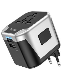 Hoco AC5 Adaptador 2.4 Amp y Conversor de Viaje 2-1