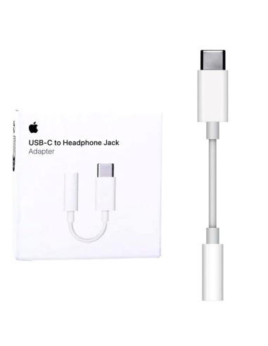 Apple Adaptador USB-C a JACK 3.5MM (MW2Q3ZM/A)