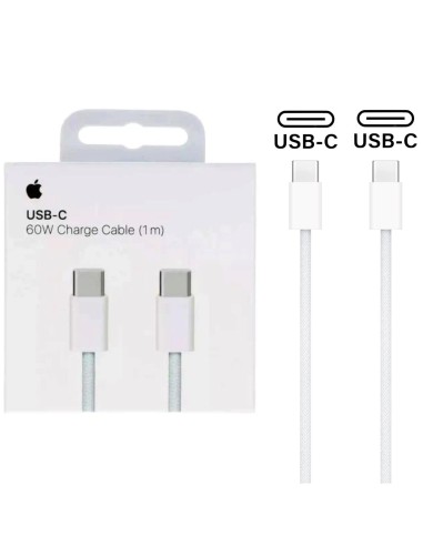 Apple Cable de Carga USB-C a USB-C 60W 1M (MW493ZM/A)