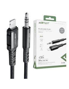 Cable Lightning - 3.5mm 1.2 m Acefast C1-06 Certificado Negro