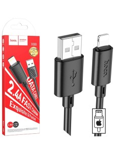 Cable USB a Lightning 1 metro Hoco X88 Negro