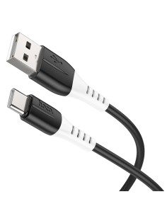 Cable USB a USB-C 1 m 3Amp Hoco X82 Silicona Black
