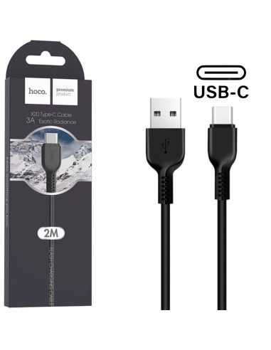 Hoco X20 Cable Flash Type-C 2 Metros Black