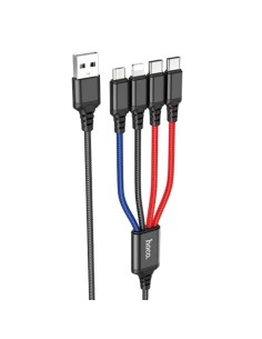 Cable USB a USB-C, Lightning, Micro 4-1 Hoco X76