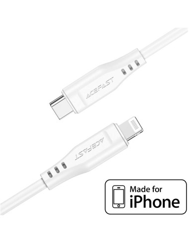 Cable USB-C a Lightning 1.2 metros 30W Acefast C3-01 Blanco