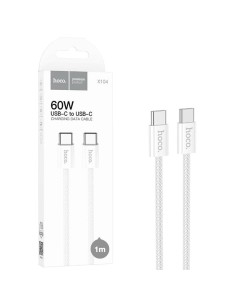 Cable USB-C a USB-C 1 Metro 60W Hoco X104 White (para iPhone 15)