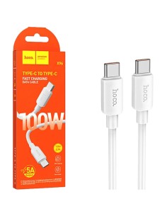 Cable USB-C a USB-C 100w Carga RÃ¡pida Hoco X96 1 Metro Blanco