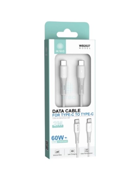 Cable USB-C a USB-C Carga RÃ¡pida 60W 2 Metros Ikrea WB2027