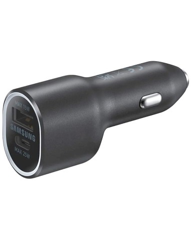 Cargador Coche USB y USB-C 40W Samsung (EP-L4020NBE) Negro