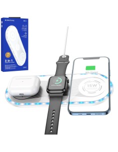 Cargador InalÃ¡mbrico 22.5W Borofone BQ14 Blanco 3-1