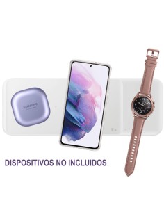 Cargador InalÃ¡mbrico 9W Samsung Trio Pad (EP-P6300TWEGEU) Blanco