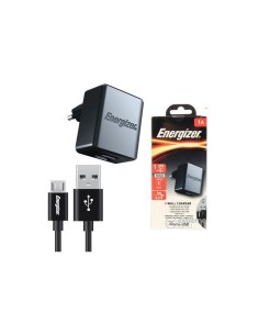 Cargador USB 1Amp + Cable USB a MICRO ENERGIZER ACA1AEUCMC3