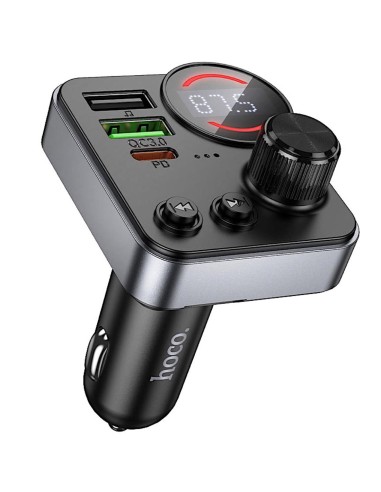 Hoco E86 Transmisor FM y BLuetooth  48W Dual Port PD30W+QC3.0