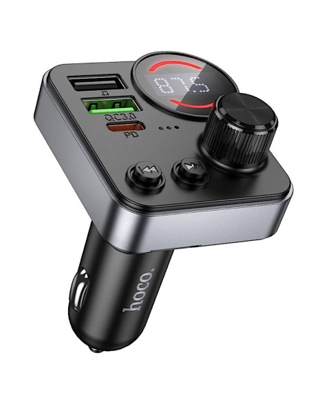 Hoco E86 Transmisor FM y BLuetooth  48W Dual Port PD30W+QC3.0