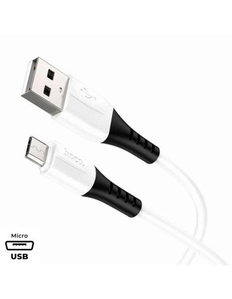 Hoco X82 Cable Micro Silicona White