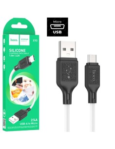 Hoco X90 Cable Cool Silicone Micro White