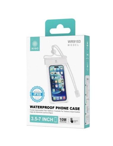 Funda Impermeable para MÃ³vil  3.5" a 7Â´Â´ IPX8 Ikrea WR9153 Plata