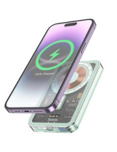 Powerbank 5.000 mAh 20W Hoco Q14 Ice Crystal MagsafeAzul