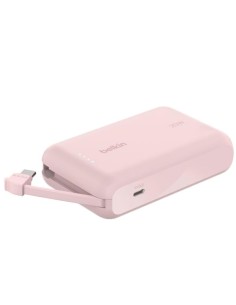 Powerbank Belkin 10.000 mAh Cable Integrado USB-C 20W Rosa (BPB021HQPK)