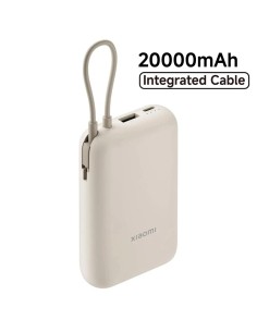 Xiaomi Powerbank 20.000 mAh 33W con Cable Integrado Tan Beige (BHR8851GL)