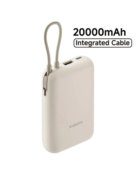 Xiaomi Powerbank 20.000 mAh 33W con Cable Integrado Tan Beige (BHR8851GL)