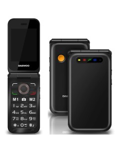 Daewoo DW8003BK TelÃ©fono MÃ³vil Senior Flip Pantalla 2.8