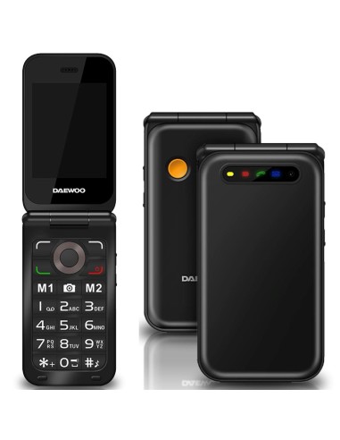 Daewoo DW8003BK TelÃ©fono MÃ³vil Senior Flip Pantalla 2.8