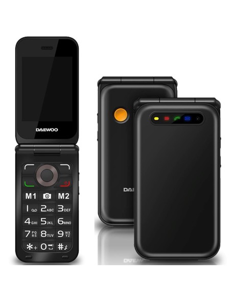 Daewoo DW8003BK TelÃ©fono MÃ³vil Senior Flip Pantalla 2.8