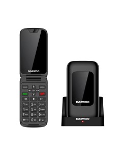 Daewoo DW8005BK TelÃ©fono MÃ³vil 4G Senior con Doble pantalla y Base de Carga