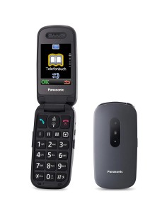 Panasonic KX-TU446 TelÃ©fono para mayores con botÃ³n SOS Negro