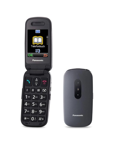 Panasonic KX-TU446 TelÃ©fono para mayores con botÃ³n SOS Negro