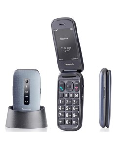 Panasonic KX-TU550EXB MÃ³vil Senior con Base 4G Azul