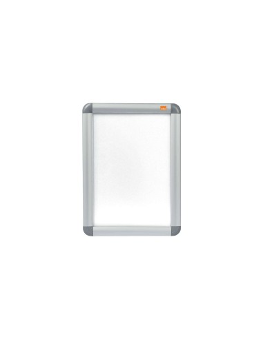 Nobo Marco Publicitario Tama?o A4 con Proteccion de PVC Antirreflectante y Resistente a la Intemperie - Marco de Aluminio Elegan