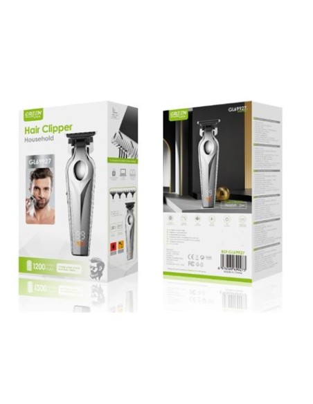 CORTAPELO METAL RECARGABLE CON DISPLAY GL69927 GREEN