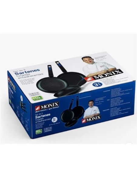 SET 3 SARTENES MARTIN BERASATEGUI 18/22/26CM MONIX