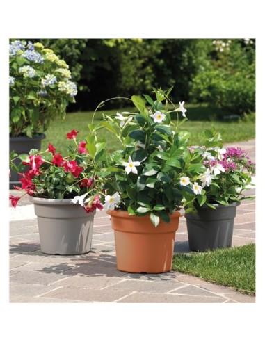 MACETA REDONDA DIAMETRO 16CM ANTRACITA ARTPLAST