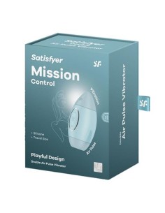 SUCCIONADOR Y VIBRADOR MISSION CONTROL AZUL SATISFYER 2