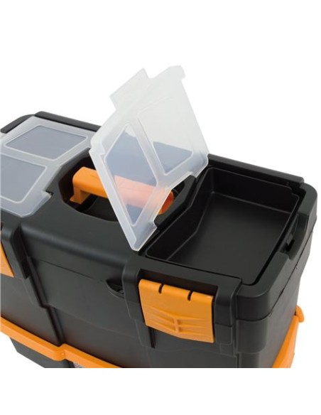 CAJA DE HERRAMIENTAS 420Ã—220Ã—340MM CON ORGANIZADORES Y BANDEJA ARTPLAST