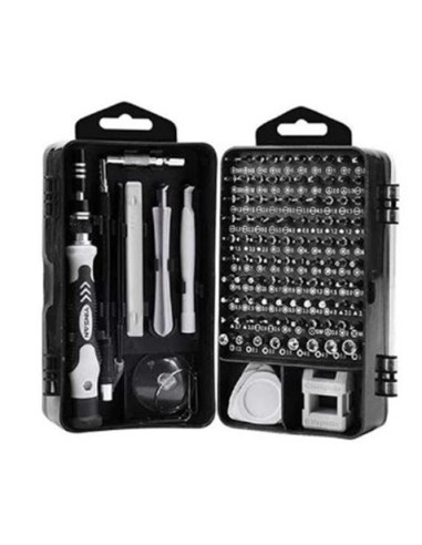 SET DESTORNILLADOR 115 EN 1 CON ESTUCHE DE TRANSPORTE