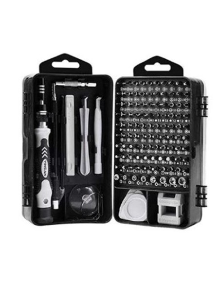 SET DESTORNILLADOR 115 EN 1 CON ESTUCHE DE TRANSPORTE