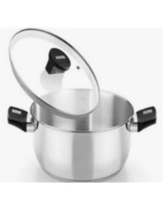 CACEROLA ACERO INOX CON TAPA VIDRIO 30CM ELITE MONIX