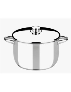 OLLA DE ACERO INOXIDABLE 26CM 8 LITROS OPTIMA CON TAPA ACERO MONIX