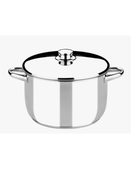 OLLA DE ACERO INOXIDABLE 18CM 3 LITROS OPTIMA CON TAPA ACERO MONIX