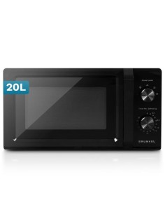 MICROONDAS 20 LITROS CON GRILL MW-20MN ANALOGICO NEGRO GRUNKEL