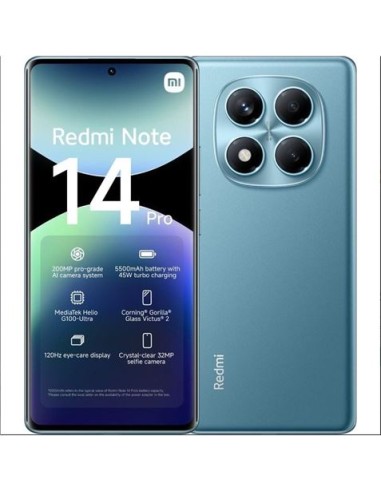 SMARTPHONE REDMI NOTE 14 PRO 6.67\" | 8GB | 256GB | 200MPX AZUL XIAOMI