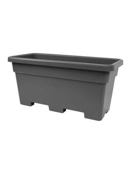 JARDINERA MAXI RECTANGULAR 80CM ANTRACITA ARTPLAST